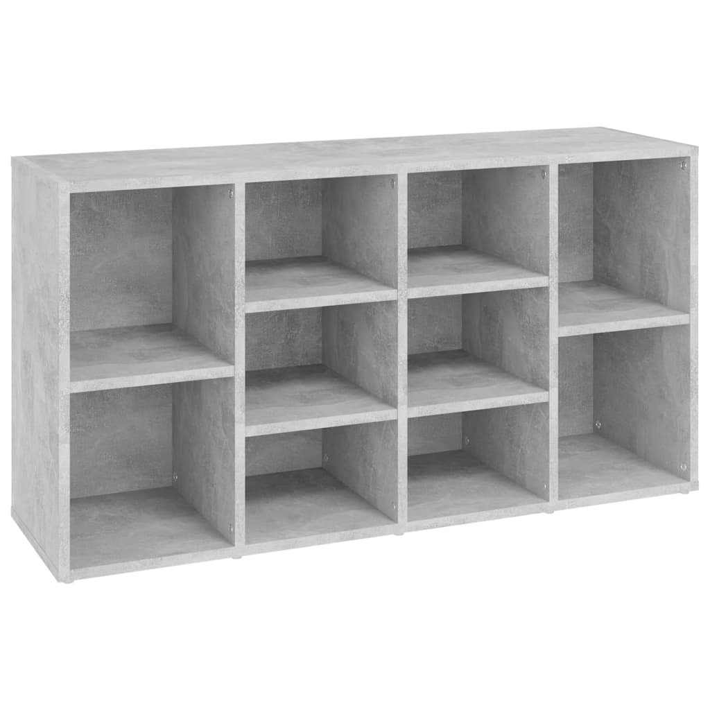 Schuhbank 103X30X55 Cm Holzwerkstoff Betongrau