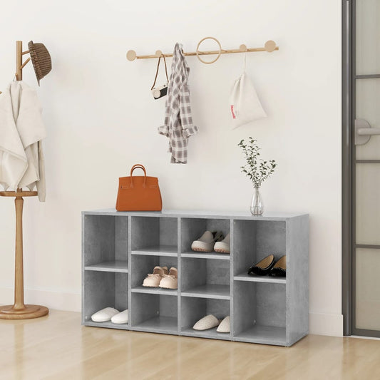 Schuhbank 103X30X55 Cm Holzwerkstoff Betongrau