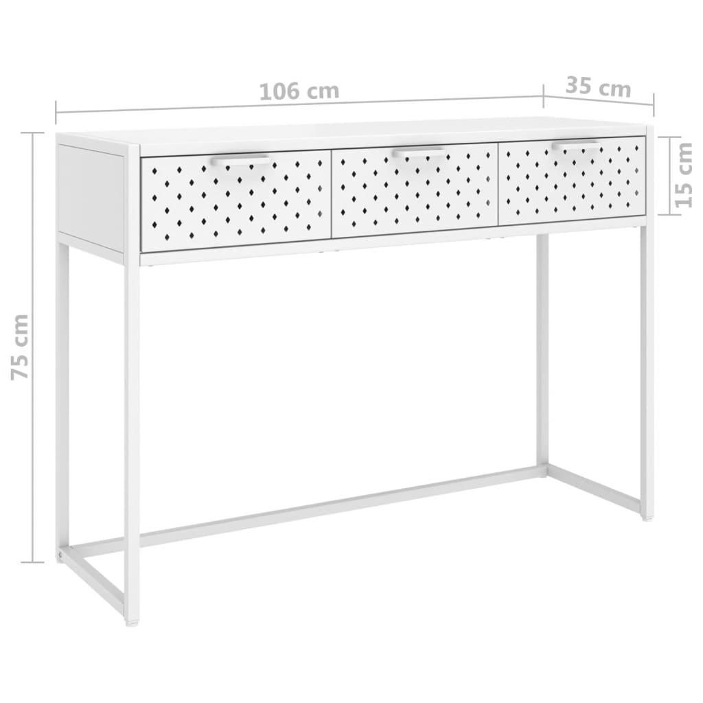Konsolentisch 106X35X75 Cm Stahl