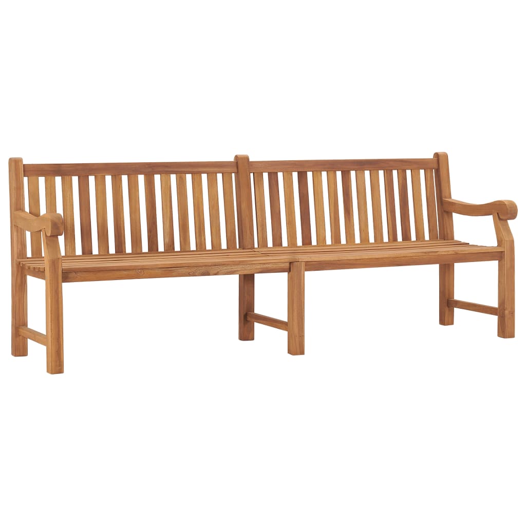 Gartenbank 228 Cm Massivholz Teak