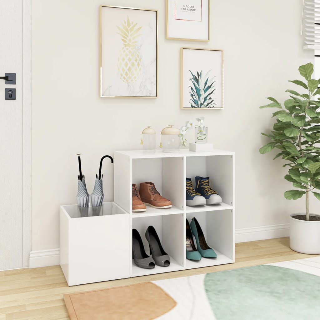 Flur-Schuhschrank 105X35,5X70 Cm Holzwerkstoff Weiß