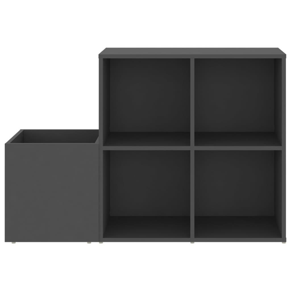 Flur-Schuhschrank 105X35,5X70 Cm Holzwerkstoff Grau