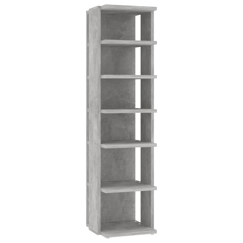 Schuhschrank 27,5X27X102 Cm Holzwerkstoff Betongrau