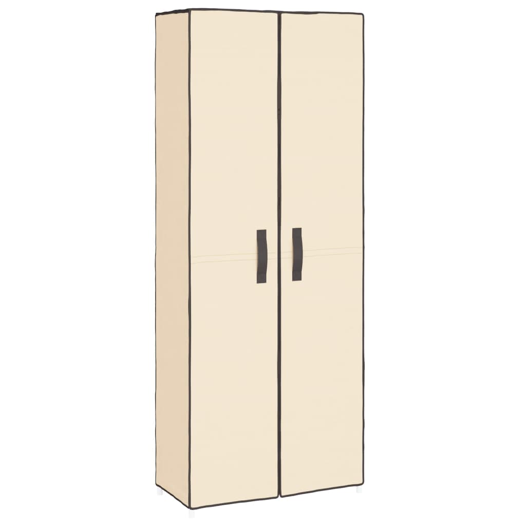 Schuhschrank Stoff Creme