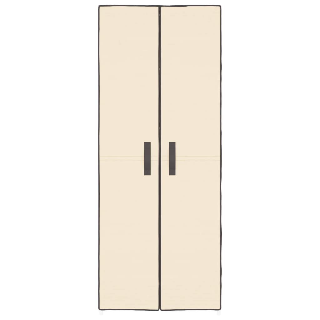 Schuhschrank Stoff Creme