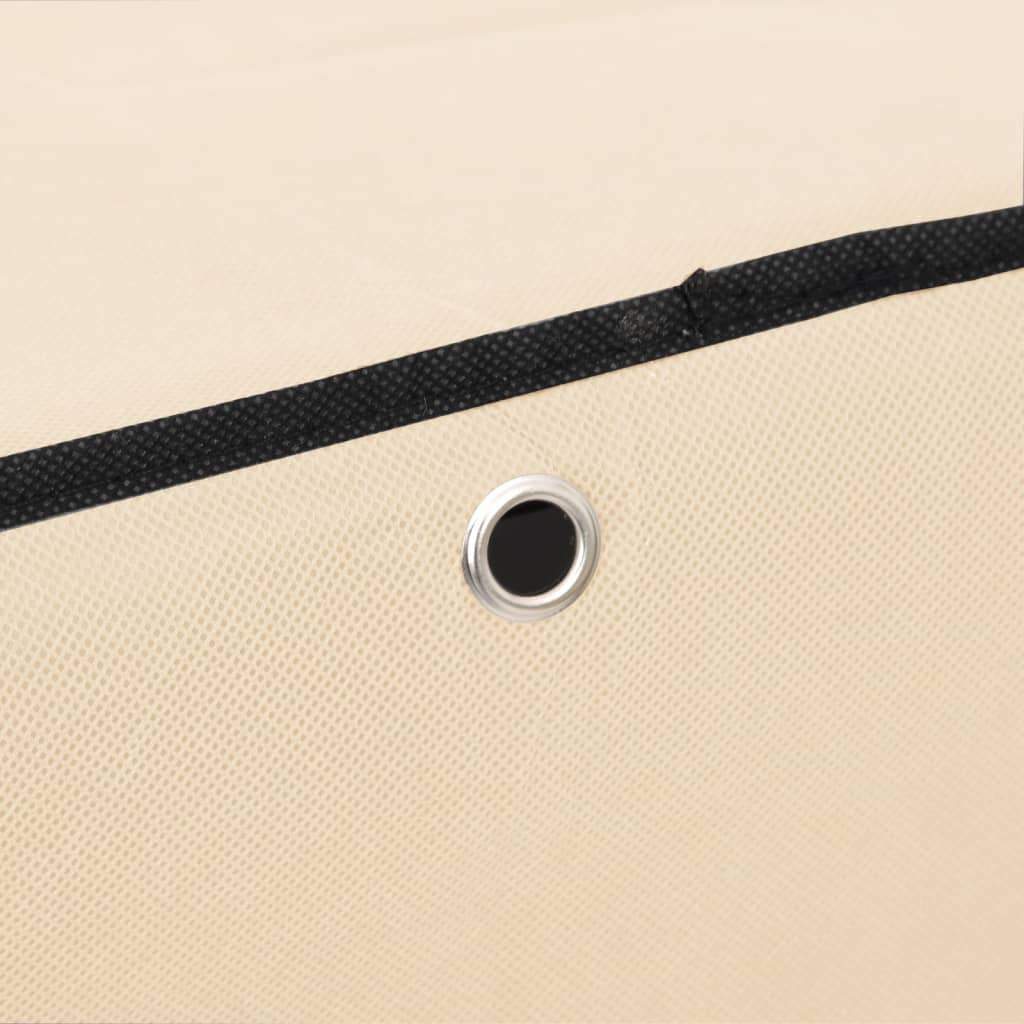 Schuhschrank Stoff Creme