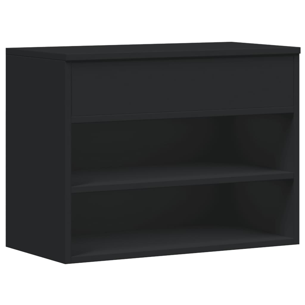 Schuhbank Holzwerkstoff Schwarz