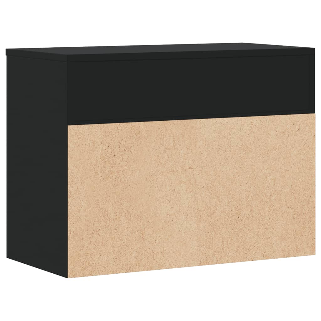 Schuhbank Holzwerkstoff Schwarz