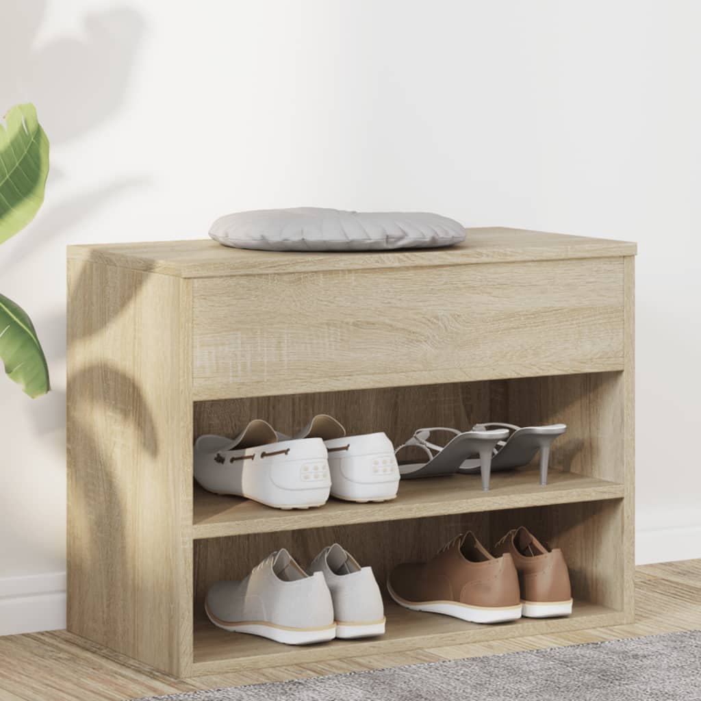 Schuhbank Sonoma-Eiche Holzwerkstoff Sonoma Eiche