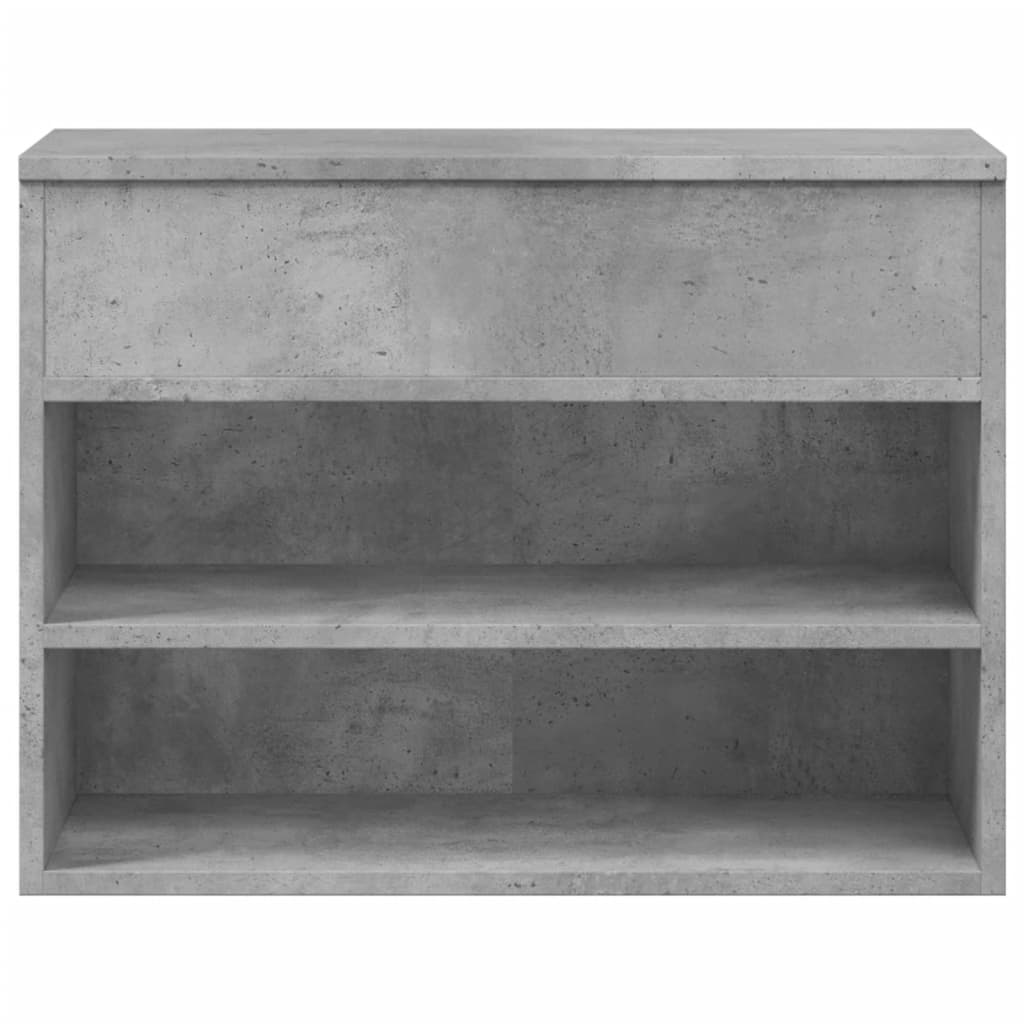 Schuhbank Betongrau 60X30X45 Cm Holzwerkstoff Sonoma Eiche