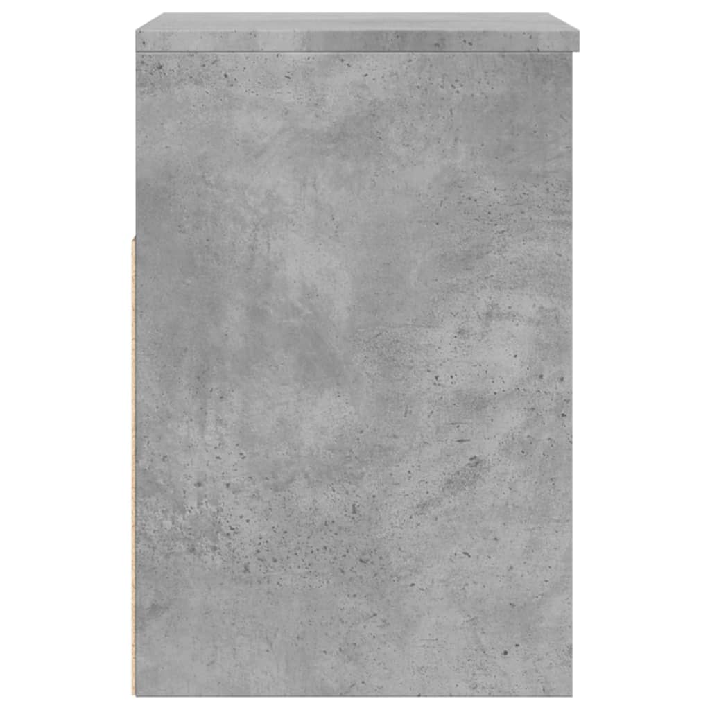 Schuhbank Betongrau 60X30X45 Cm Holzwerkstoff Sonoma Eiche