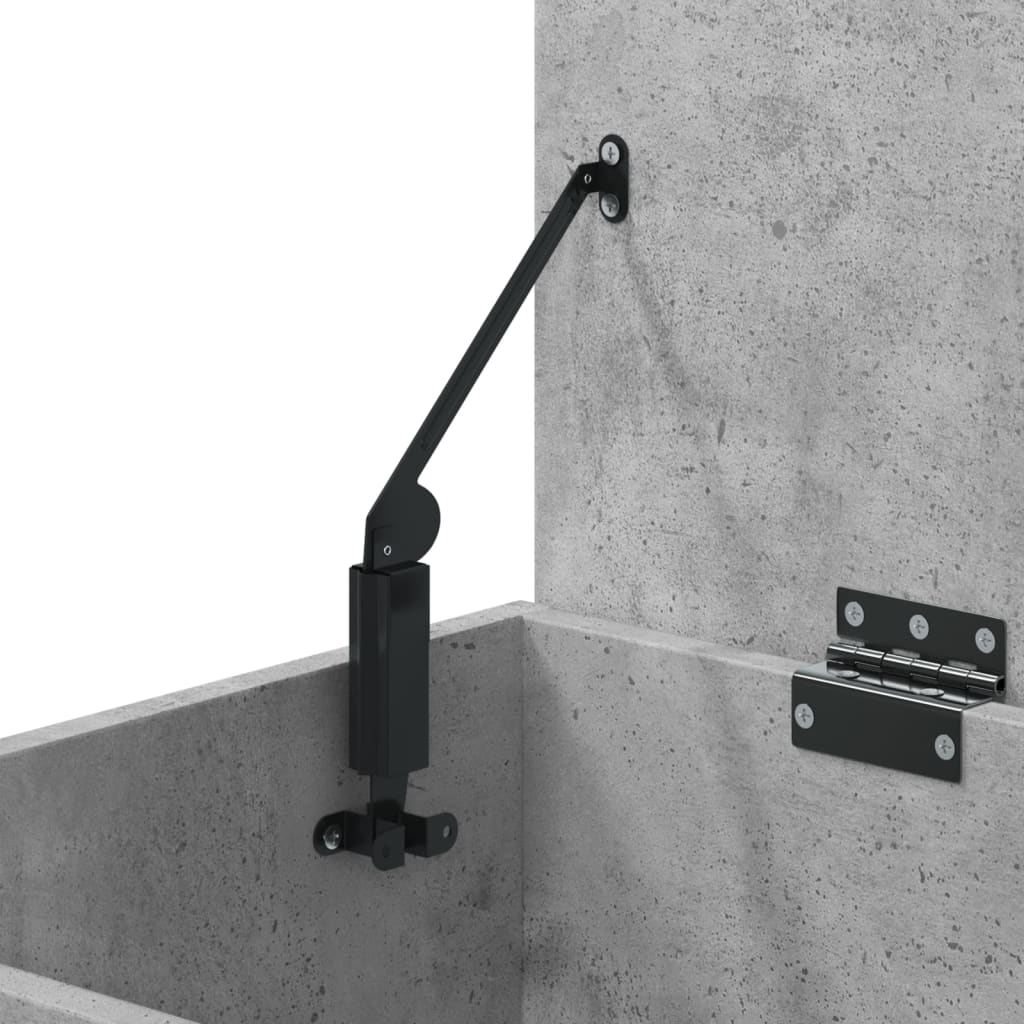 Schuhbank Betongrau 60X30X45 Cm Holzwerkstoff Sonoma Eiche