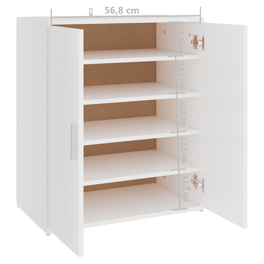 Schuhschrank Holzwerkstoff Weiß
