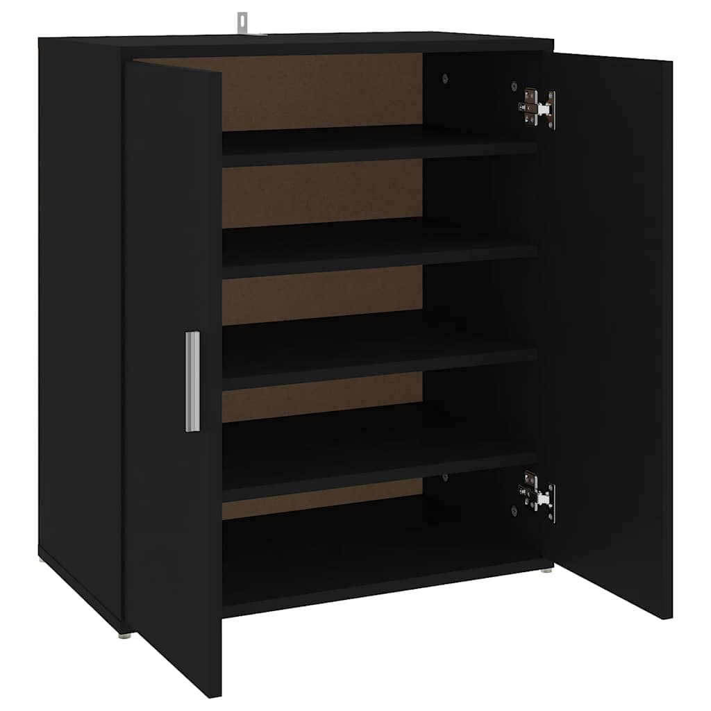 Schuhschrank Holzwerkstoff Schwarz