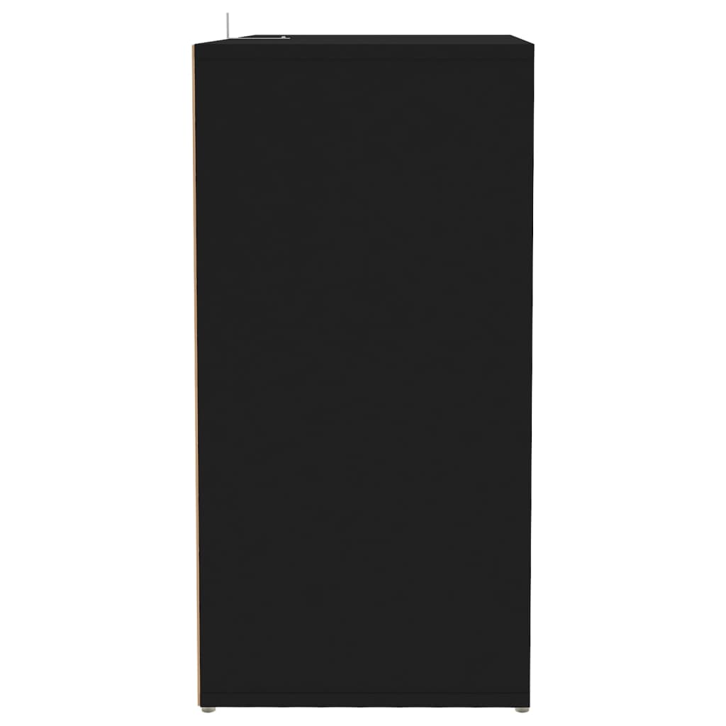 Schuhschrank Holzwerkstoff Schwarz