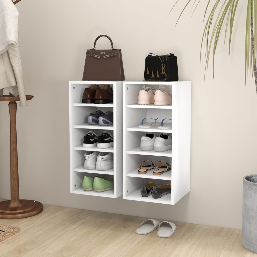 Schuhschrank Holzwerkstoff Weiß