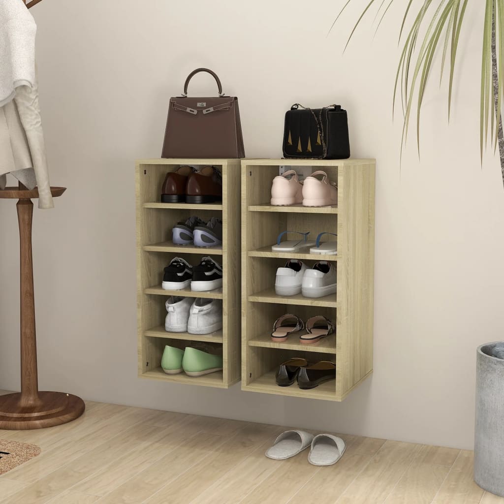 Schuhschrank Sonoma-Eiche Holzwerkstoff Sonoma Eiche