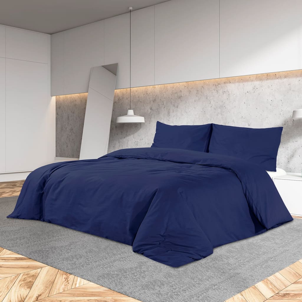 Bettwäsche-Set Marine 140X200 Cm Leichte Mikrofaser Blau