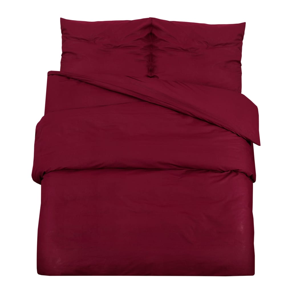 Bettwäsche-Set Bordeaux 260X240 Cm Leichte Mikrofaser