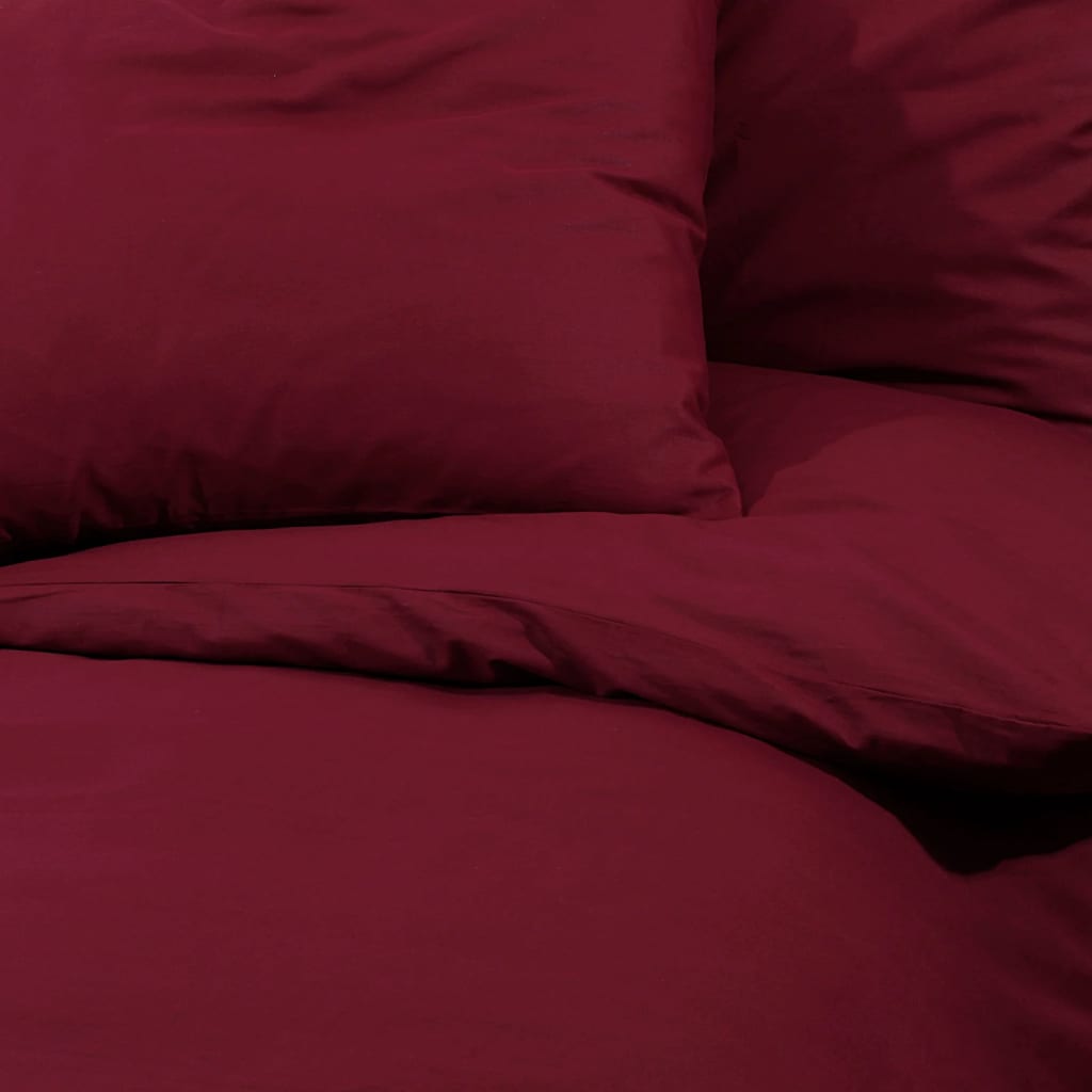 Bettwäsche-Set Bordeaux 260X240 Cm Leichte Mikrofaser