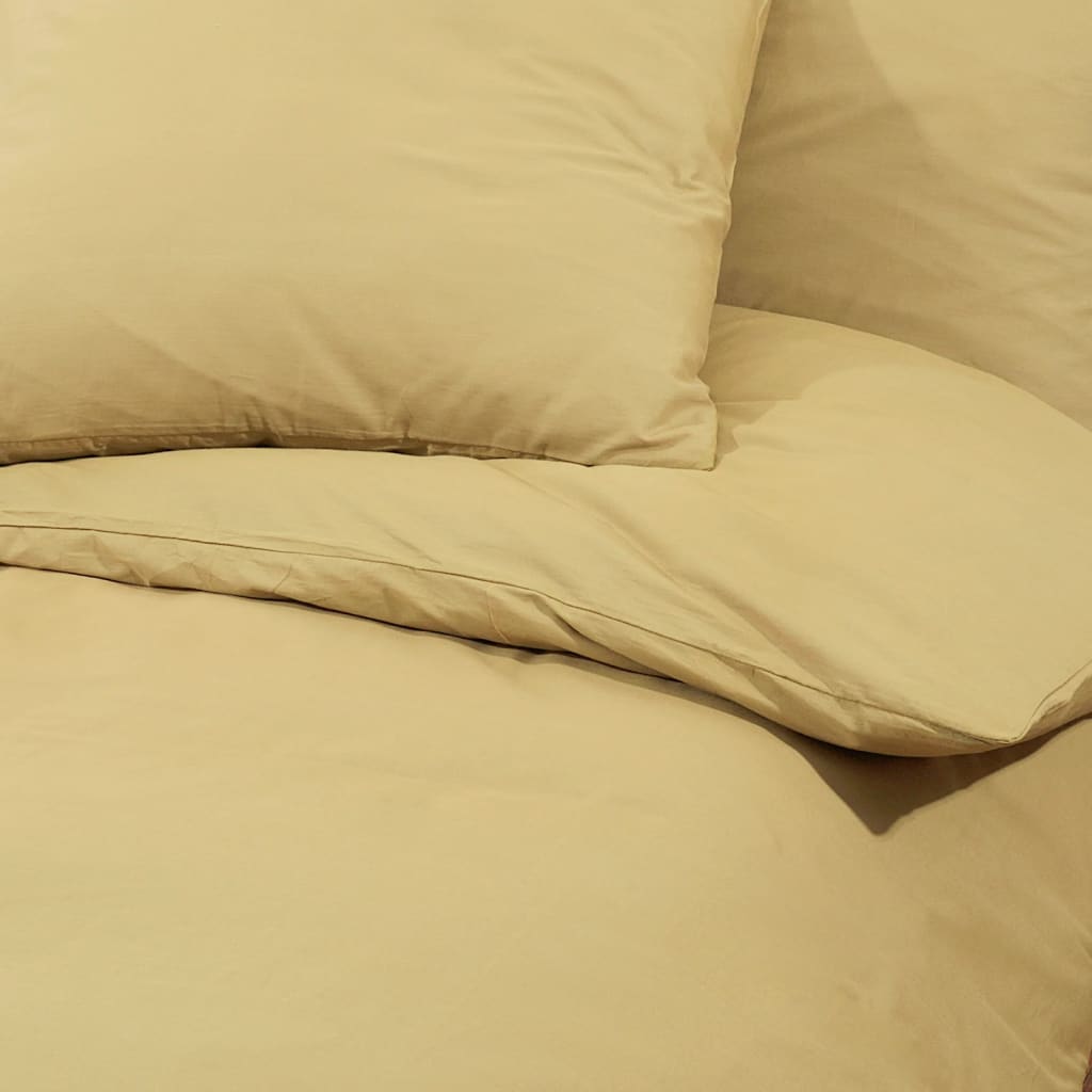 Bettwäsche-Set 135X200 Cm Baumwolle Taupe