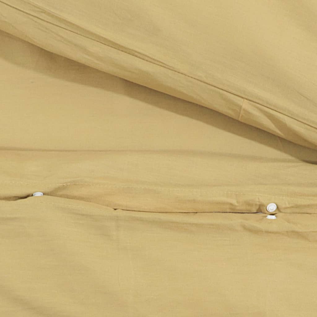 Bettwäsche-Set 135X200 Cm Baumwolle Taupe