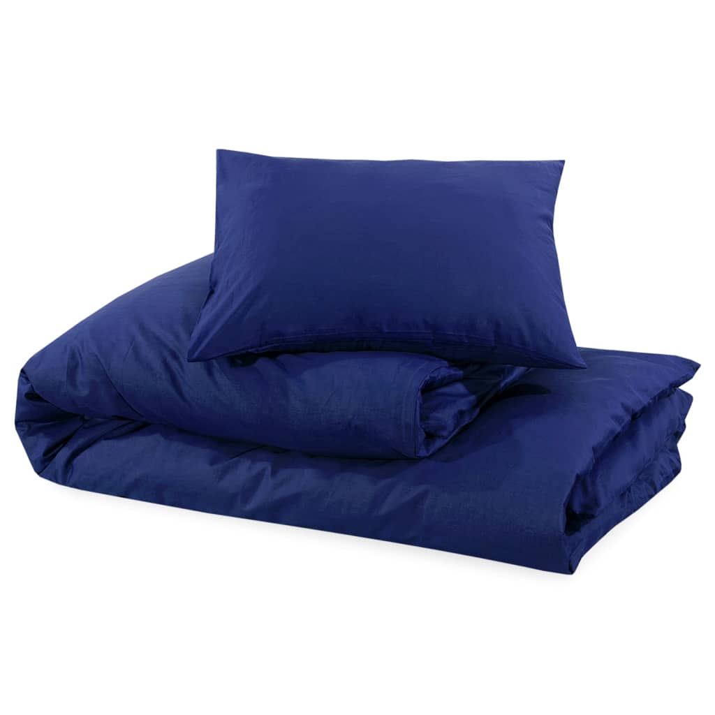 Bettwäsche-Set Marine 140X200 Cm Baumwolle Blau