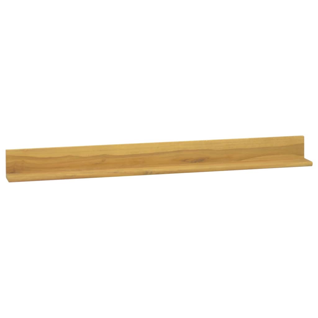 Wandregale 2 Stk. Massivholz Teak