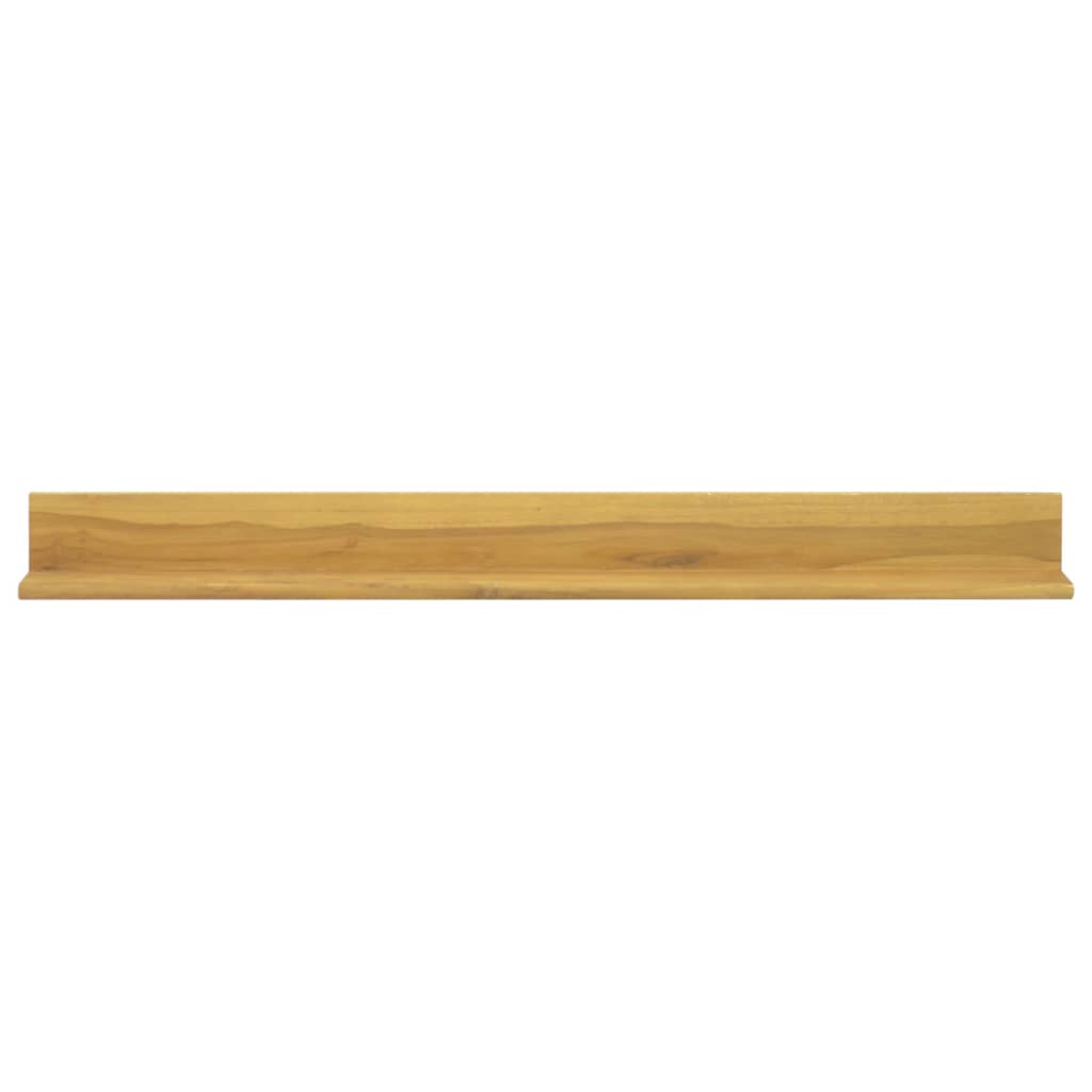 Wandregale 2 Stk. Massivholz Teak
