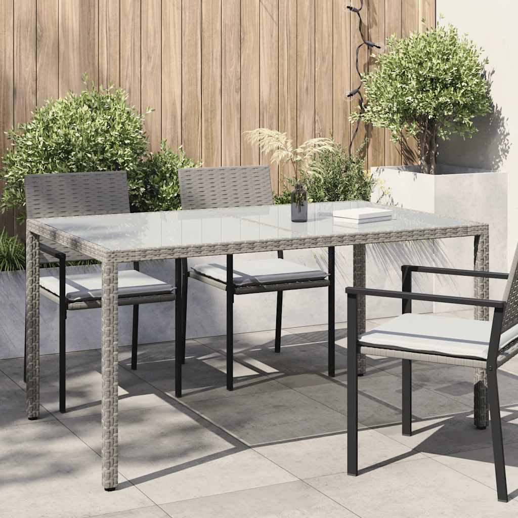 Gartentisch Weiß Poly-Rattan