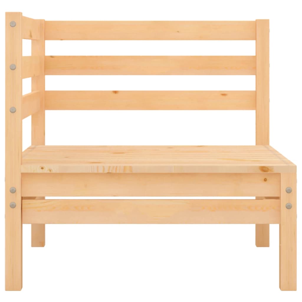 4-Tlg. Garten-Lounge-Set Kiefer Massivholz
