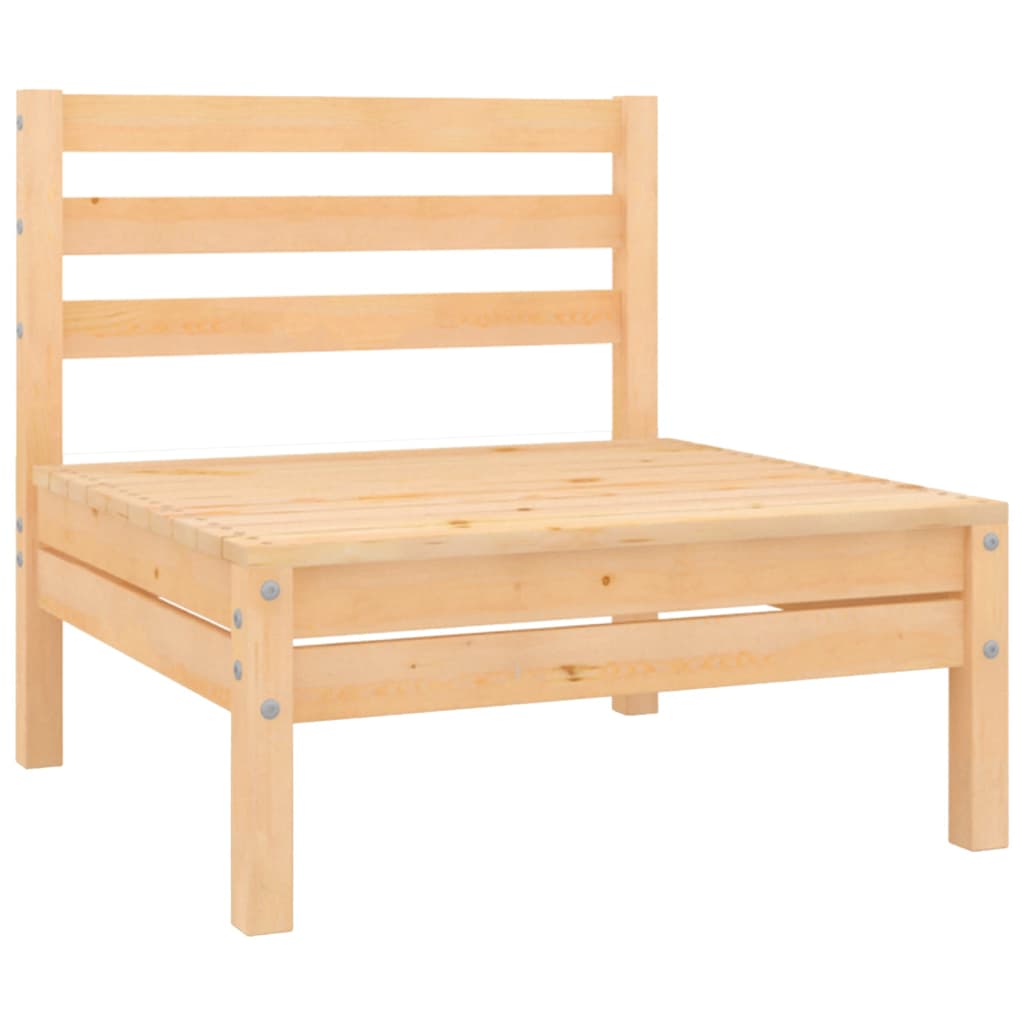 4-Tlg. Garten-Lounge-Set Kiefer Massivholz