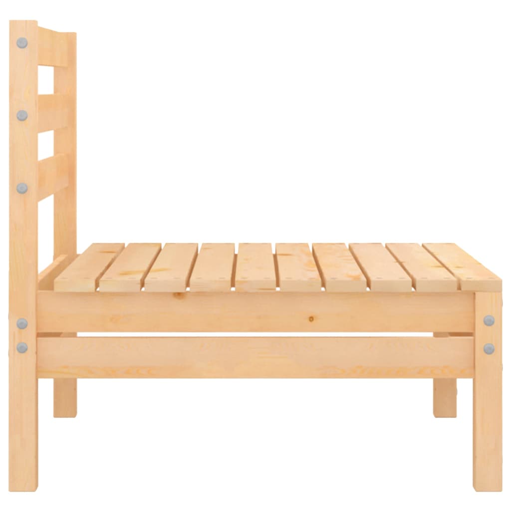4-Tlg. Garten-Lounge-Set Kiefer Massivholz