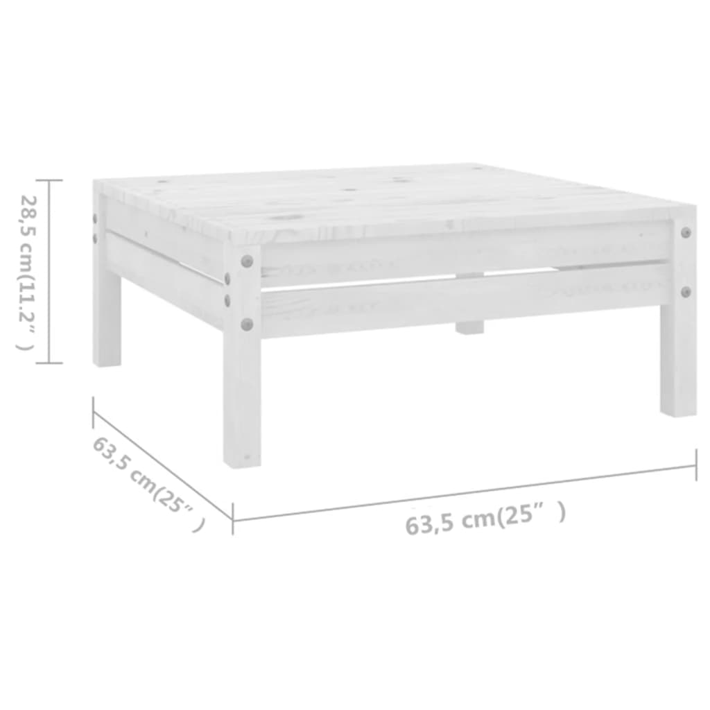10-Tlg. Garten-Lounge-Set Massivholz Kiefer