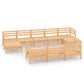 10-Tlg. Garten-Lounge-Set Massivholz Kiefer