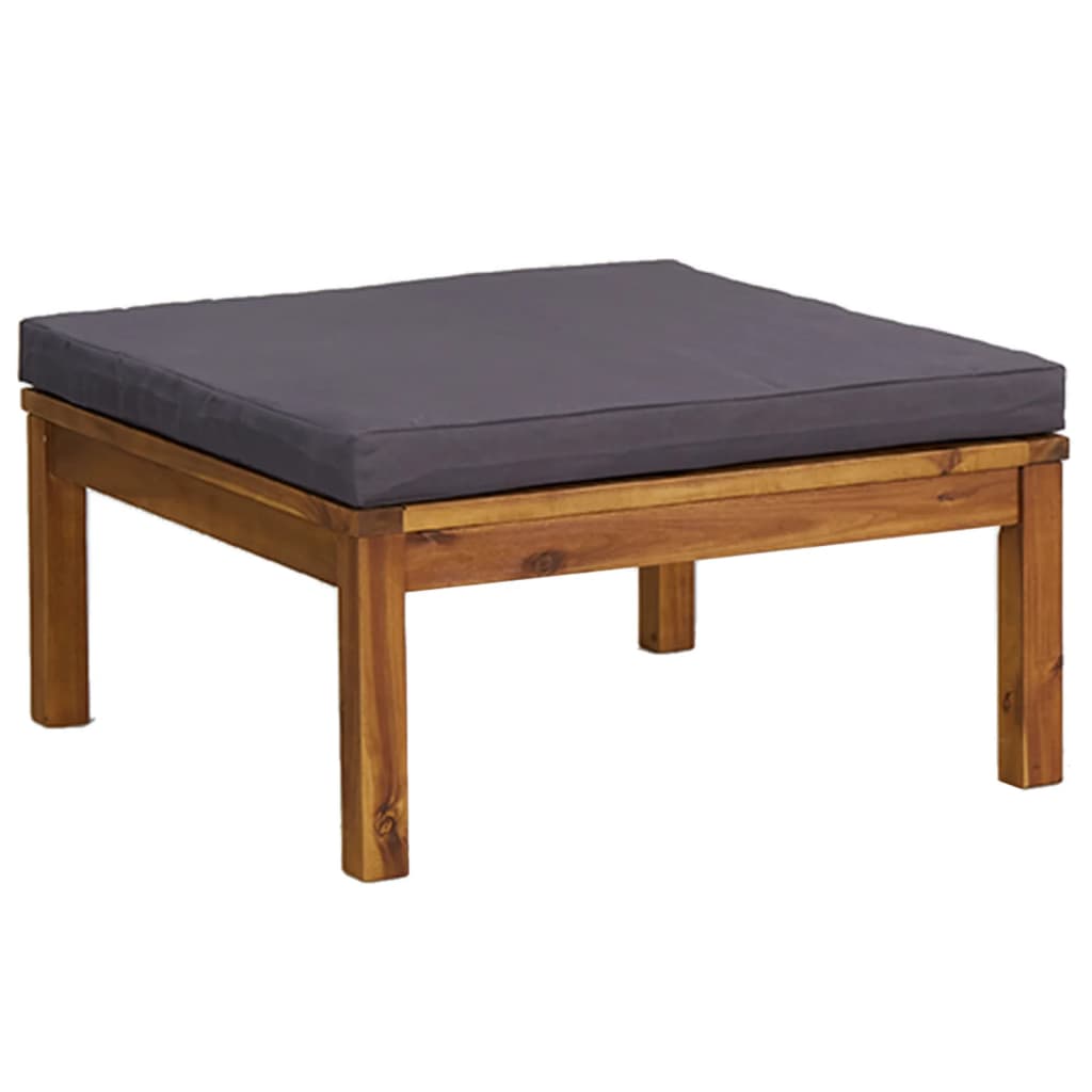 5-Tlg. Garten-Lounge-Set Mit Auflage Massivholz Akazie