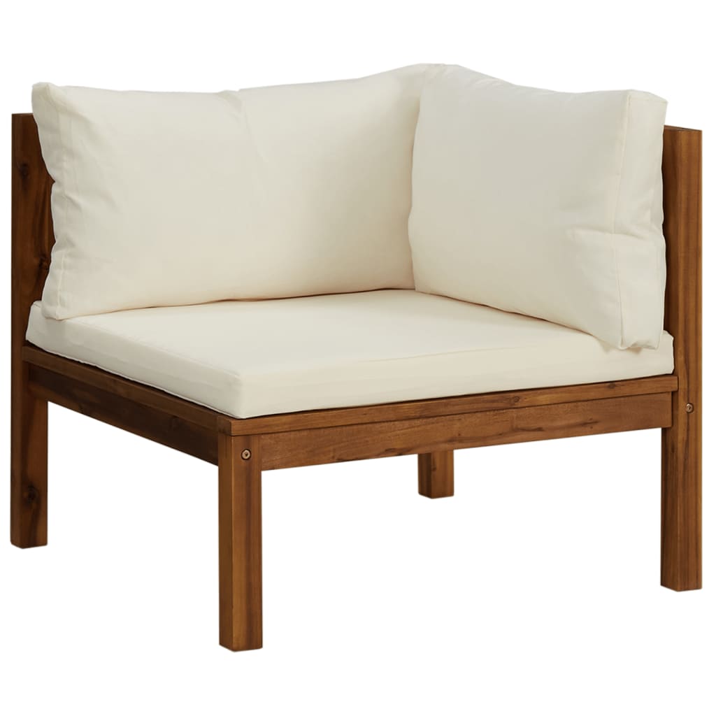 6-Tlg. Garten-Lounge-Set Mit Kissen Massivholz Akazie