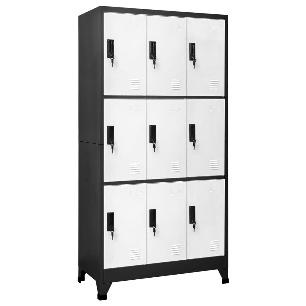 Schließfachschrank 90X40X180 Cm Stahl
