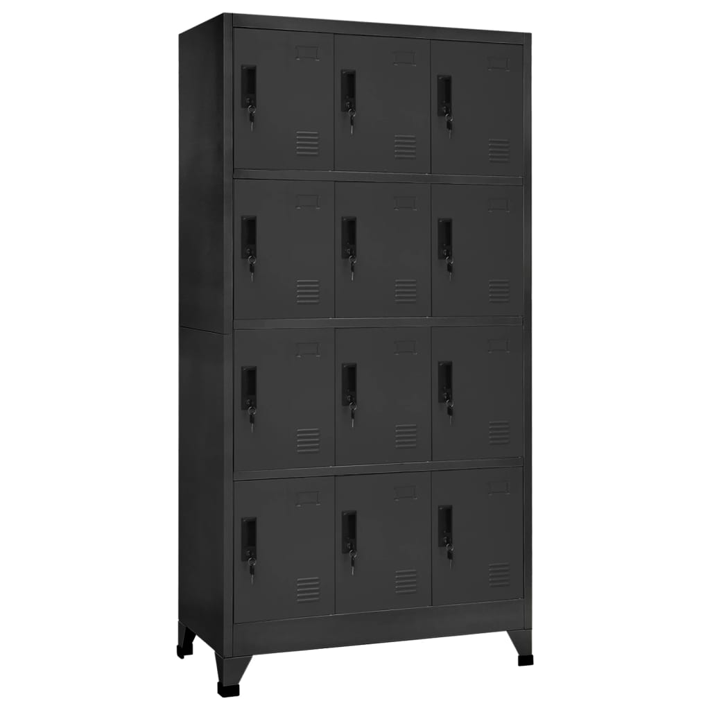 Schließfachschrank 90X40X180 Cm Stahl