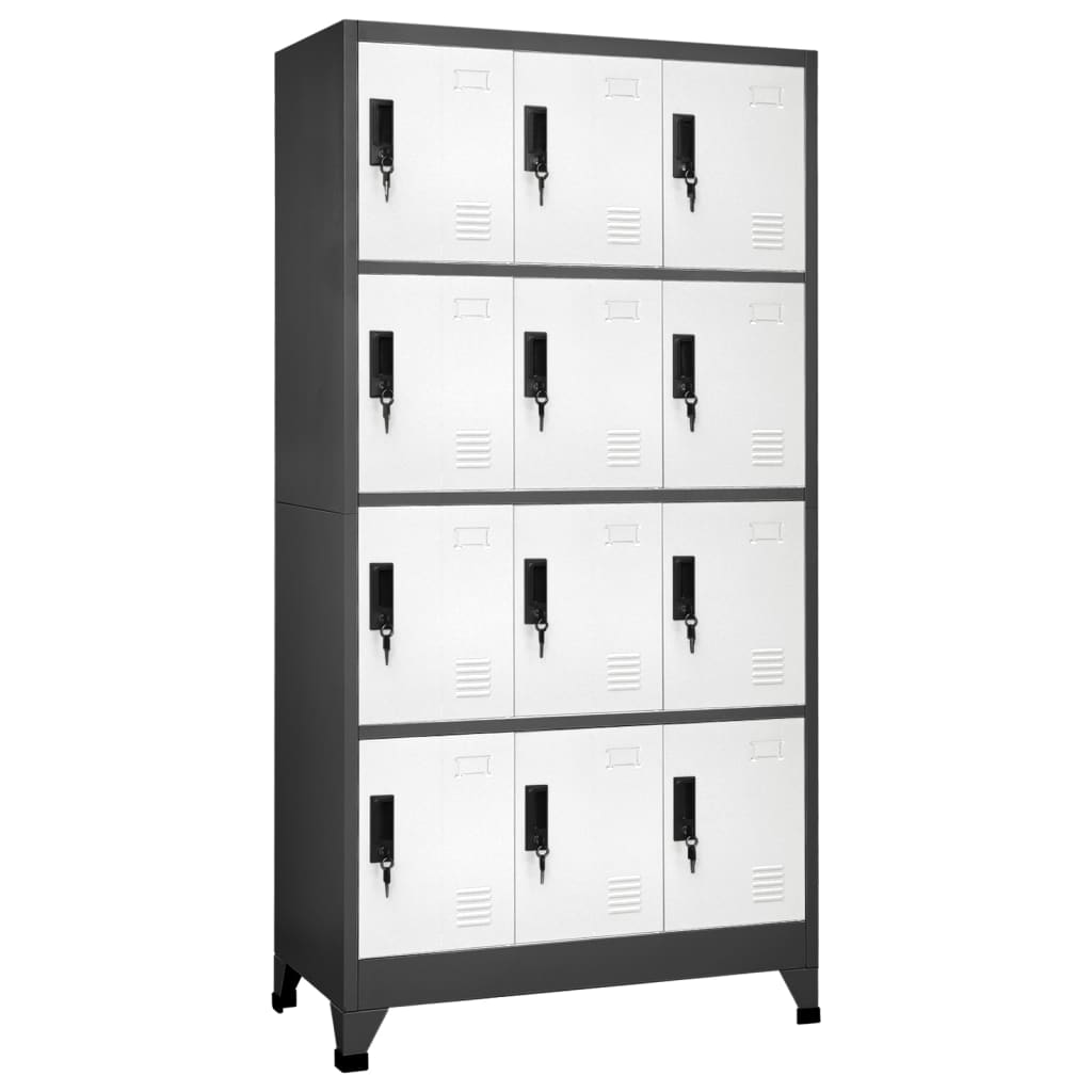 Schließfachschrank 90X40X180 Cm Stahl