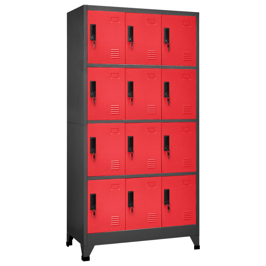 Schließfachschrank 90X40X180 Cm Stahl
