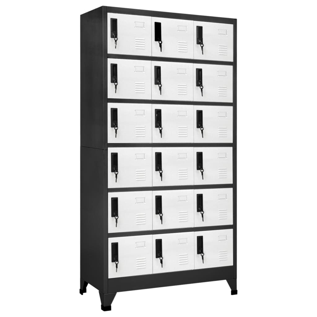 Schließfachschrank 90X40X180 Cm Stahl