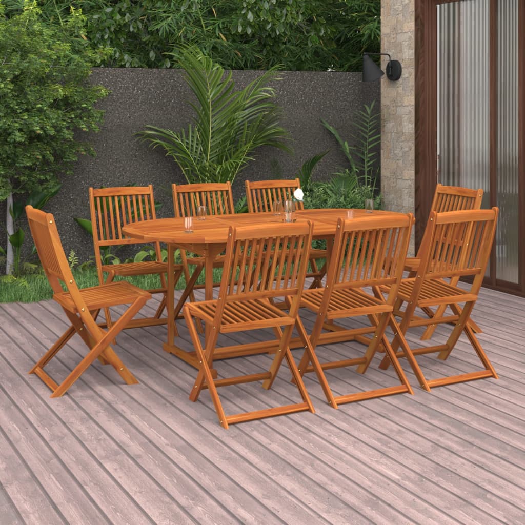 7-Tlg. Garten-Essgruppe 180X90X75 Cm Massivholz Akazie