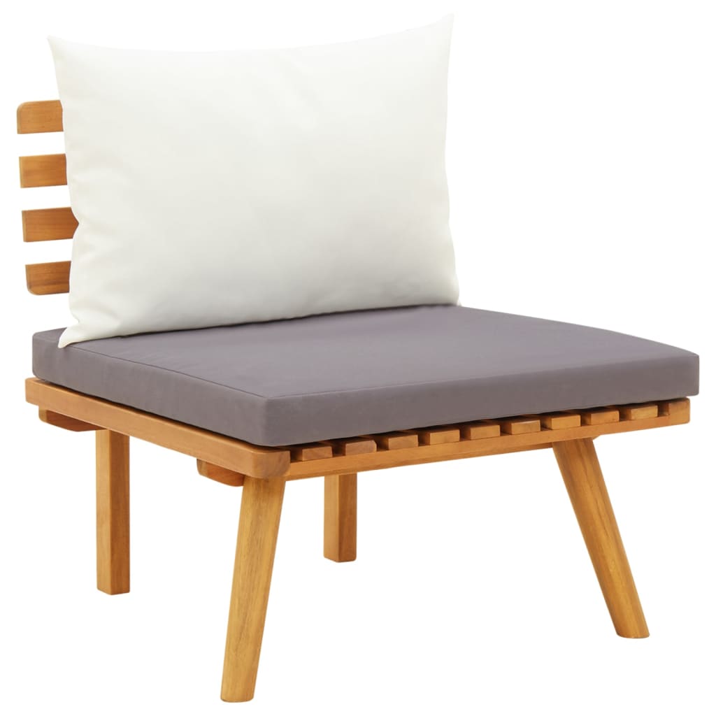 4-Tlg. Garten-Lounge-Set Mit Kissen Massivholz Akazie