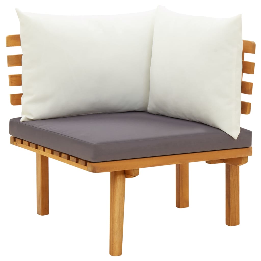4-Tlg. Garten-Lounge-Set Mit Kissen Massivholz Akazie