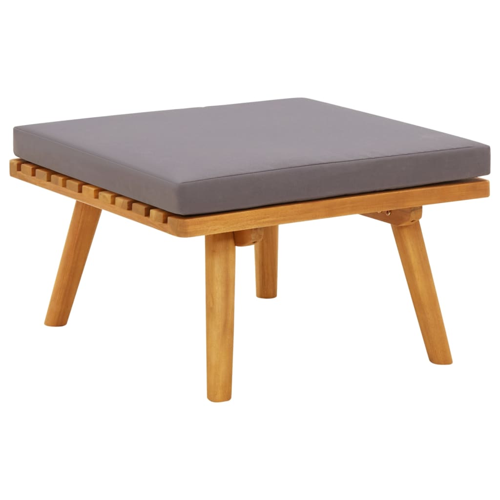 4-Tlg. Garten-Lounge-Set Mit Kissen Massivholz Akazie