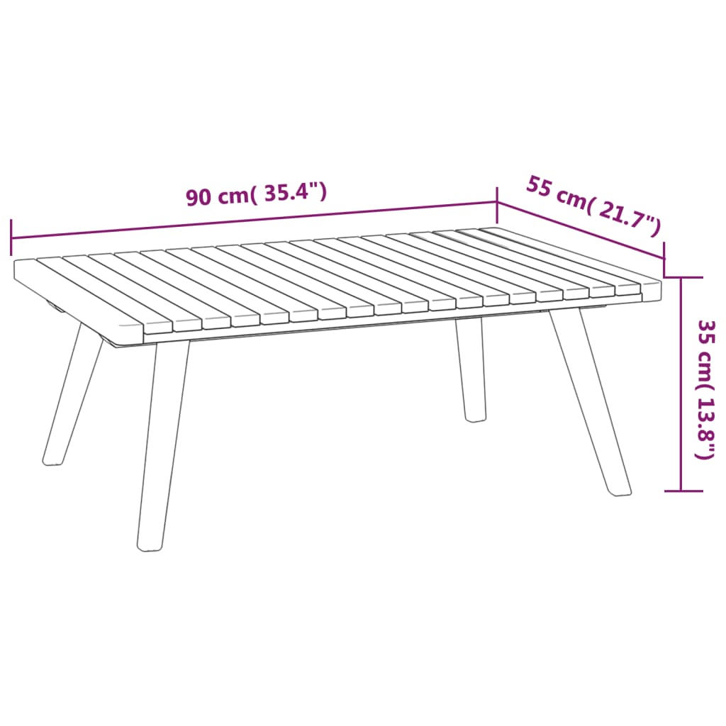 4-Tlg. Garten-Lounge-Set Mit Kissen Massivholz Akazie