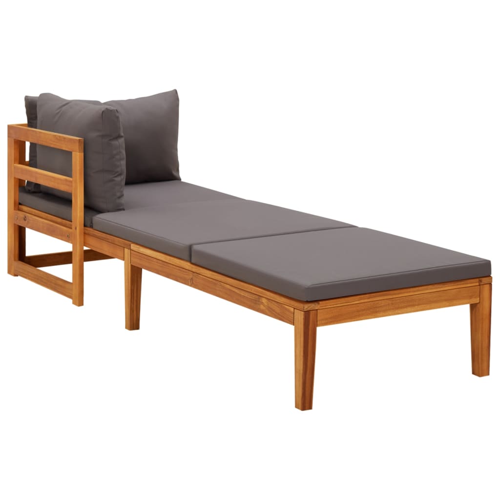 3-Tlg. Garten-Lounge-Set Mit En Kissen Massivholz Akazie