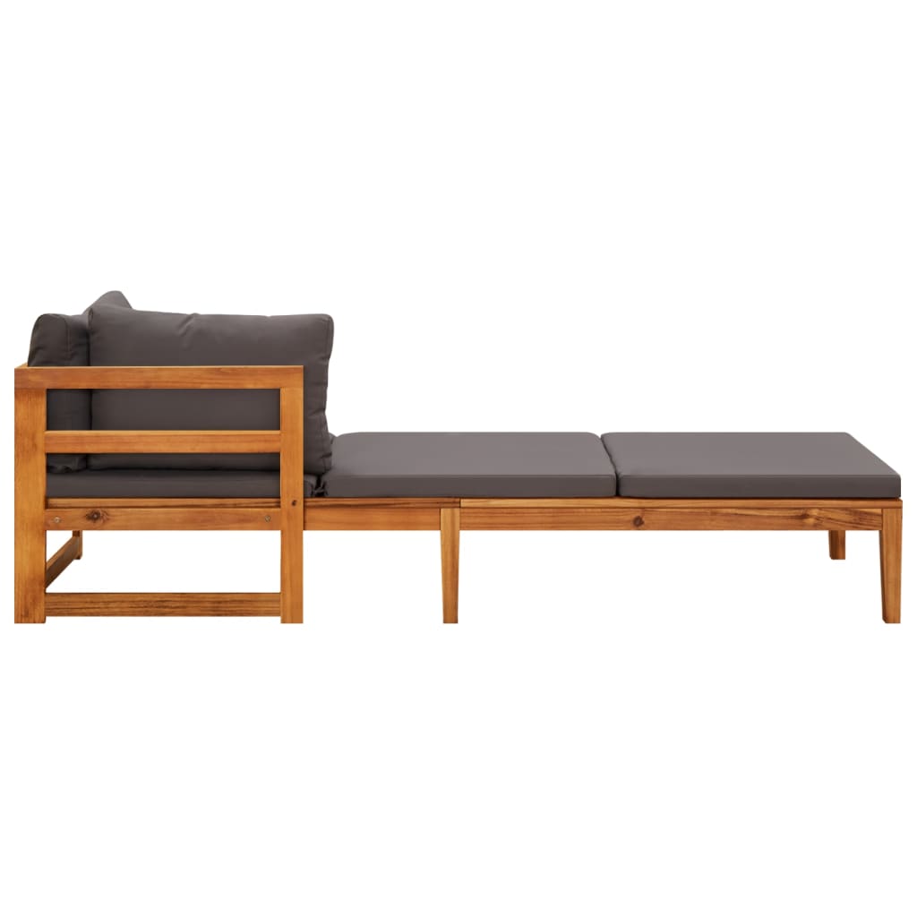 3-Tlg. Garten-Lounge-Set Mit En Kissen Massivholz Akazie