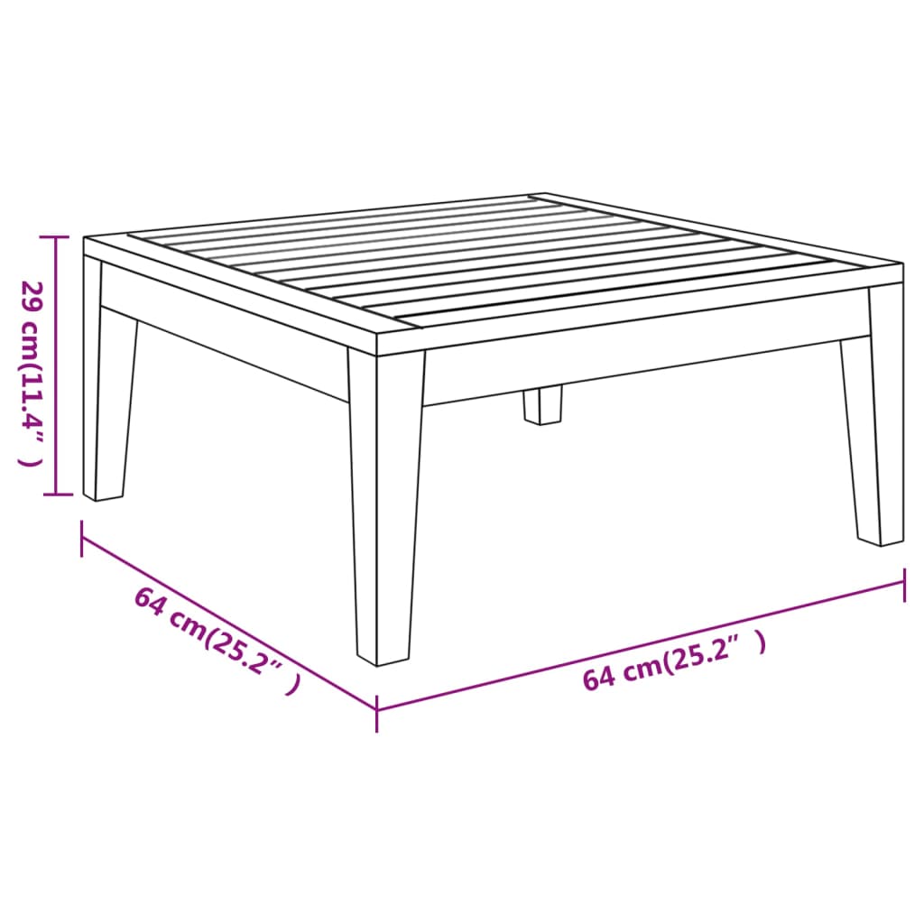 3-Tlg. Garten-Lounge-Set Mit En Kissen Massivholz Akazie